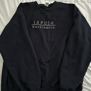 TWILIGHT SAGA "LA PUSH WASHINGTON" EMBROIDERED SWEATSHIRT - LARGE